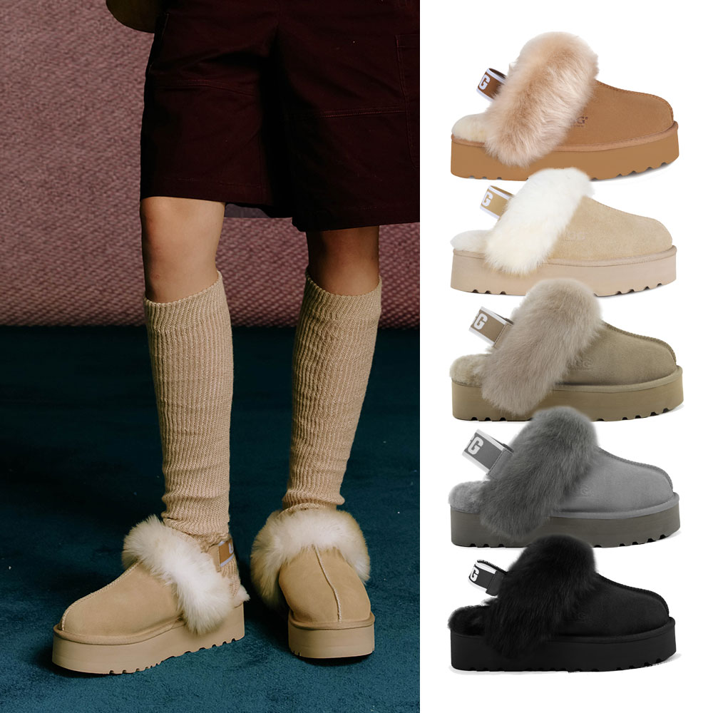 [무료배송] 호주정품 오즈라나 클래식 코케트 프리미엄 탈부착 밴딩 슬리퍼 (굽 4cm) OZLANA UGG OZ3003