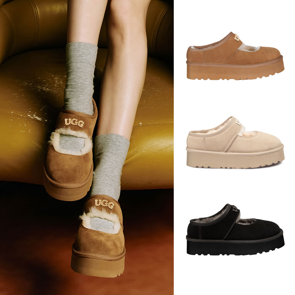 [*예약배송,무료배송] 호주정품 오즈라나 클래식 플랫폼 메리제인 어그 슈즈 (굽 4cm) OZLANA UGG OZ1013