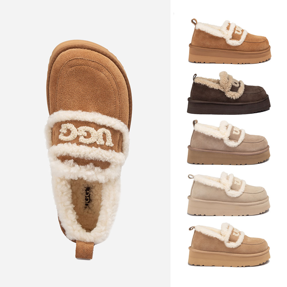 [무료배송] 호주정품 오즈웨어 바이올렛 시어링 플랫폼 로퍼 OZWEAR UGG OB939P