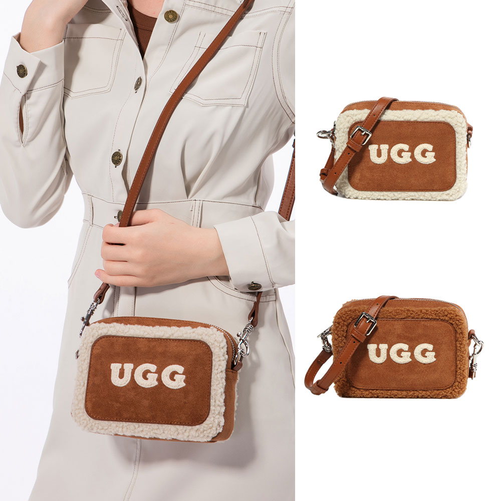 [무료배송] 호주정품 디케이 양털 어그 스퀘어 숄더백 DK UGG DH004