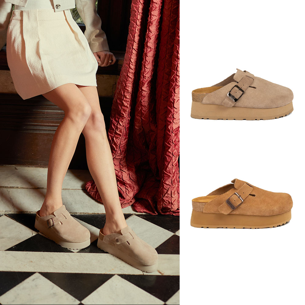 [무료배송] 호주정품 오즈웨어 어그 오지소프트 풋베드 플랫폼 슬리퍼 OZWEAR UGG OB755P