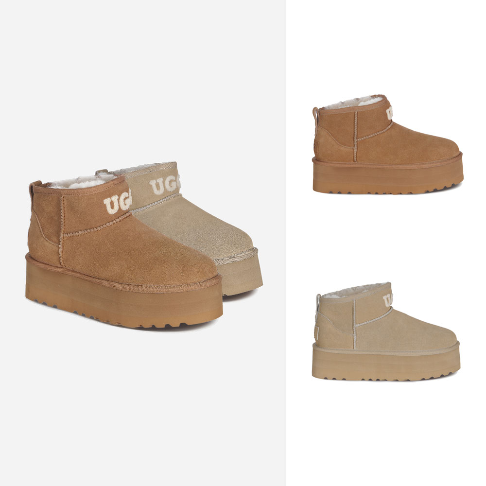 [무료배송] 호주정품 오즈라나 클래식 에스텔라 로고 울트라 미니 플랫폼 부츠 (굽 5cm) OZLANA UGG OZ0015