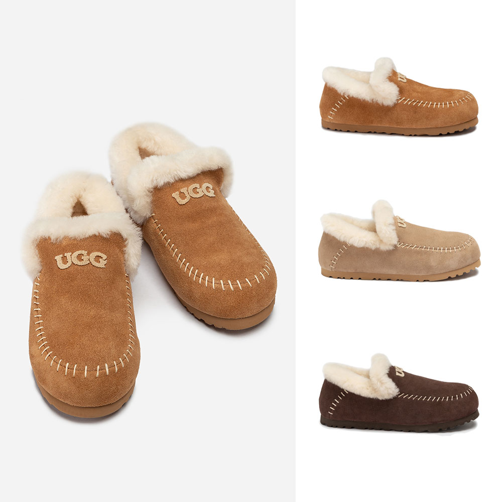 [무료배송] 호주정품 오즈웨어 조안 시어링 로고 로퍼 OZWEAR UGG OB1001